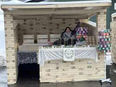 Numinous Jewellery vendor booth in Palmer Park parking lot