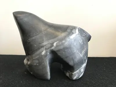 soapstone sculpture of a bear